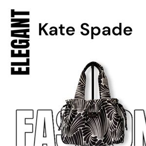Kate Spade Black and White Nylon Bag